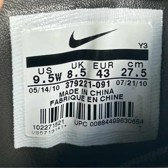 Nike Touring Premium Golf Black Leather Shoe 379221-091; Mens 9.5 Wide; Like New - Picture 2 of 16